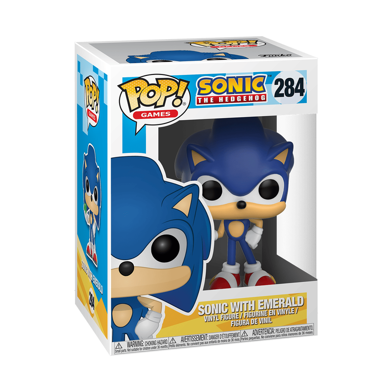 Sonic the Hedgehog Funko Pop! Sonic with Emerald #284