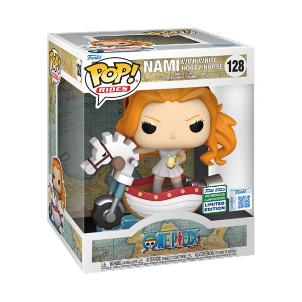 One Piece Pop! Nami With White Hobby Horse #128 2025 Wondrous Convention Exclusive