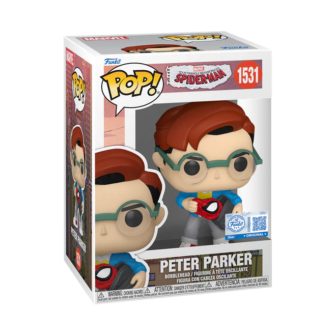 Marvel Pop! Friendly Neighborhood Spider-Man : Peter Parker #1531 Entertainment Earth Exclusive