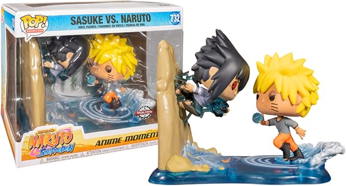 Funko Pop! Naruto Shippuden : Sasuke vs Naruto #732 Shared Exclusive delxue moments