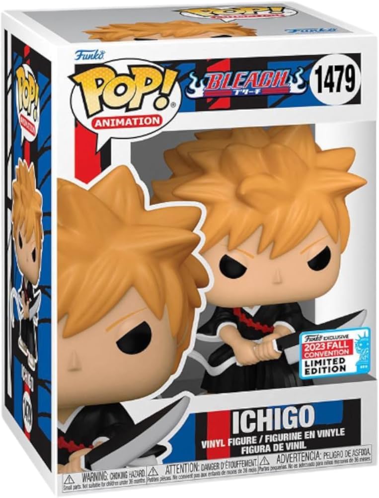 Funko Pop! Animation Bleach Ichigo Kurosaki #1479 NYCC 2023 Shared Exclusive