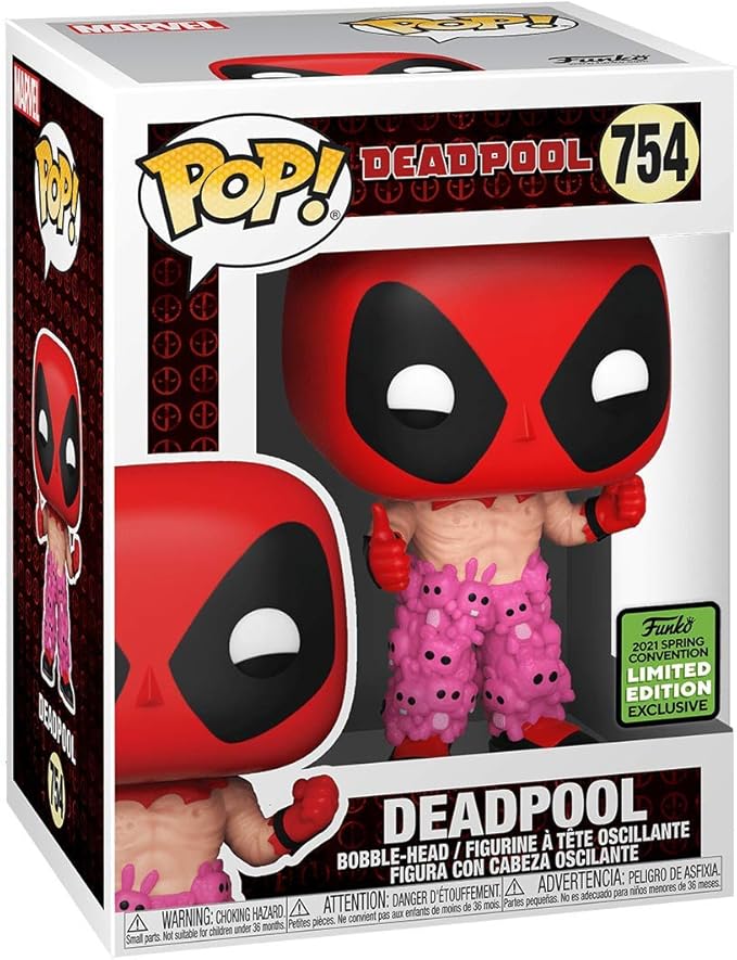 Funko Pop! Marvel - Deadpool with Teddy Bear Pants (ECCC 2021 Shared Exclusive)