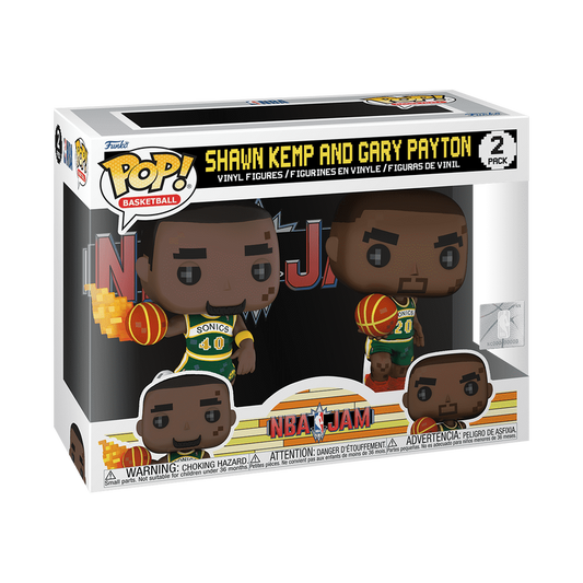 NBA Jam Pop! 8-Bit Shawn Kemp & Gary Payton 2-Pack