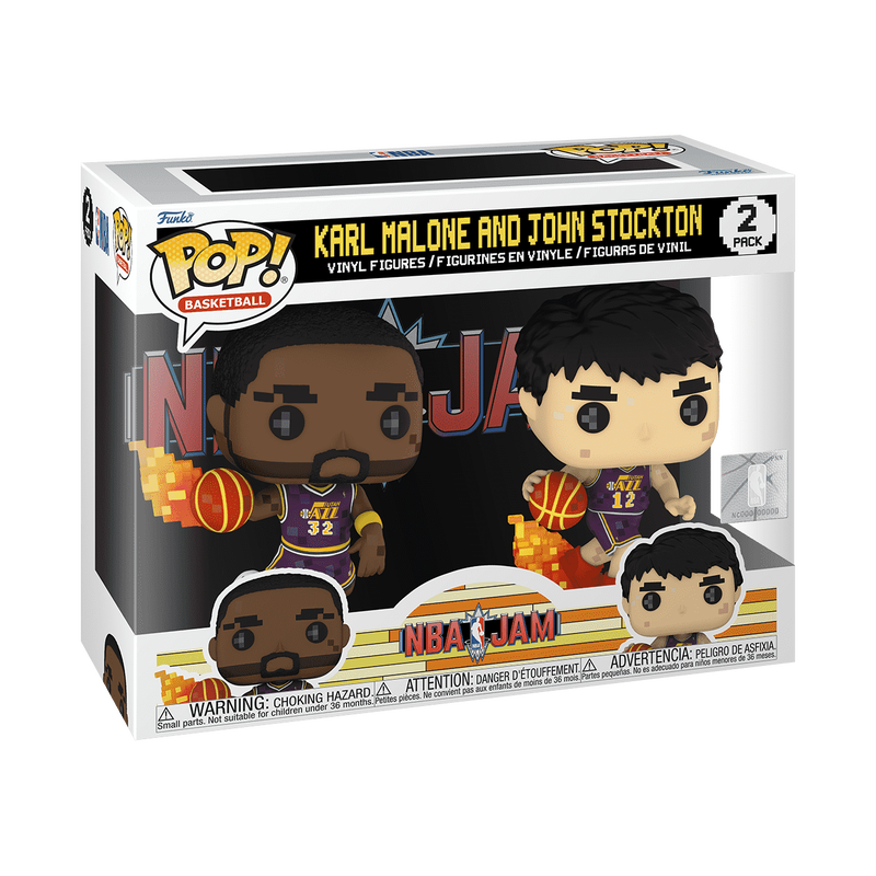 NBA Jam Pop! 8-Bit Karl Malone & John Stockton 2-Pack