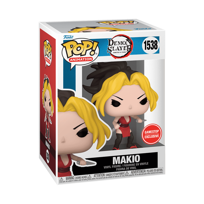 Funko Pop! Anime: Demon Slayer - Makio with kunai #1538 Gamestop Exclusive