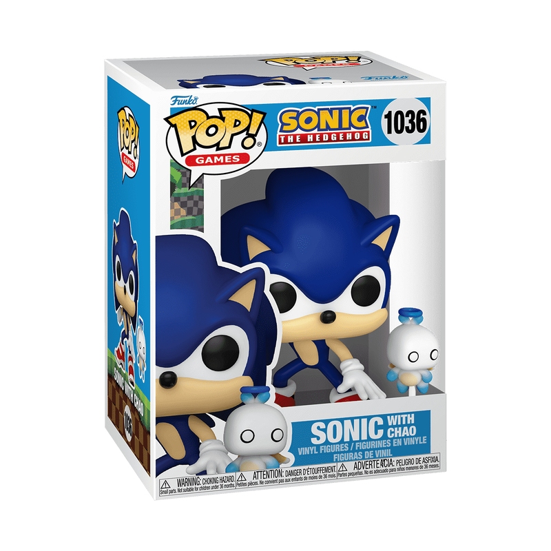 Sonic the Hedgehog Funko Pop and buddy! Sonic with Chao #1036