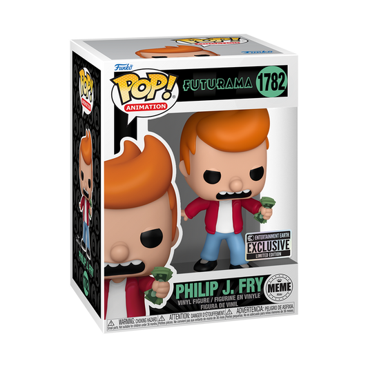 Futurama Pop! Philip J. Fry (Take My Money Meme) Entertainment Earth Exclusive