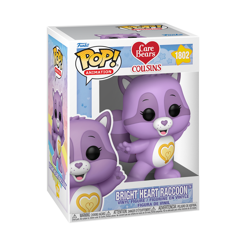 Funko Pop! Care Bears Cousins : Bright Heart Raccoon #1802