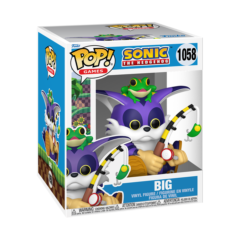 Sonic the Hedgehog Funko Pop! Super Big the Cat with Froggy #1058