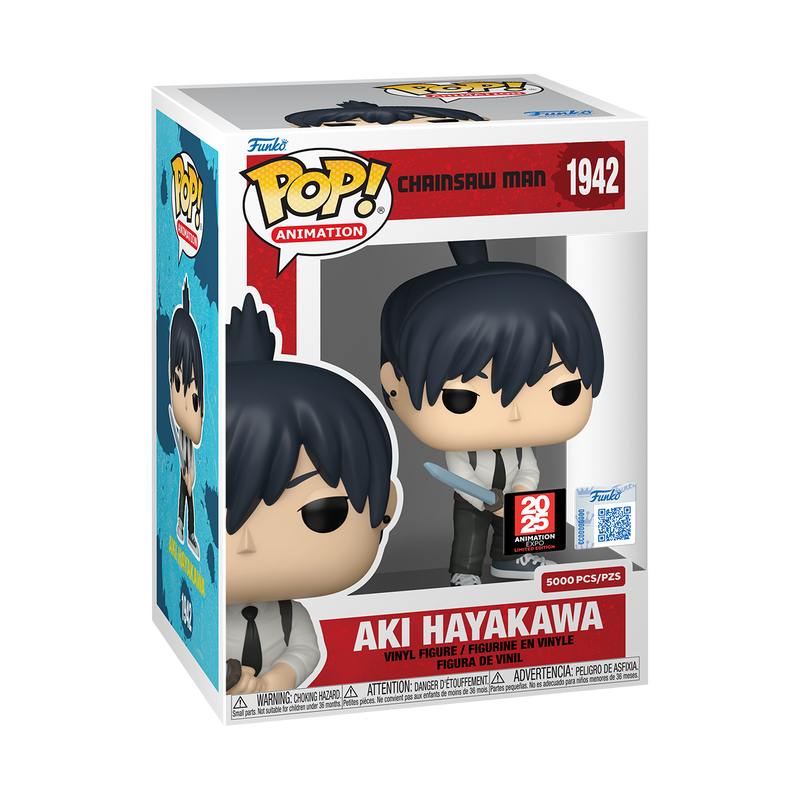 Chainsaw Man Pop! Aki Hayakawa with Pop! Protector #1942 LE Exclusive limited 5000
