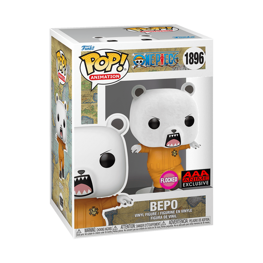 One Piece Funko Pop! Bepo #1896 AAA Exclusive Flocked