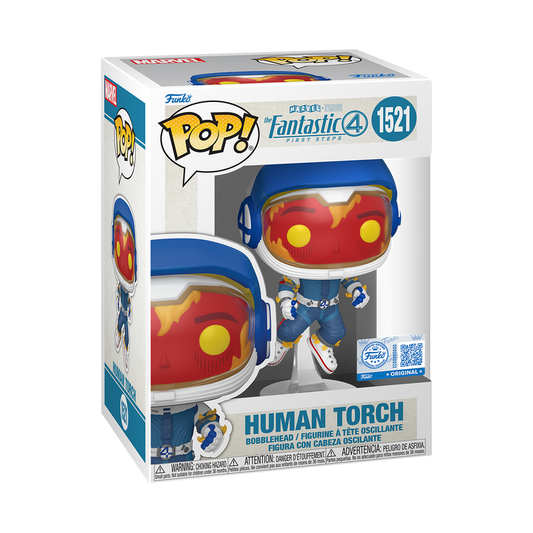 Funko Pop : Marvel : Fantastic Four First Steps : Human Torch #1521 Space Suit Exclusive