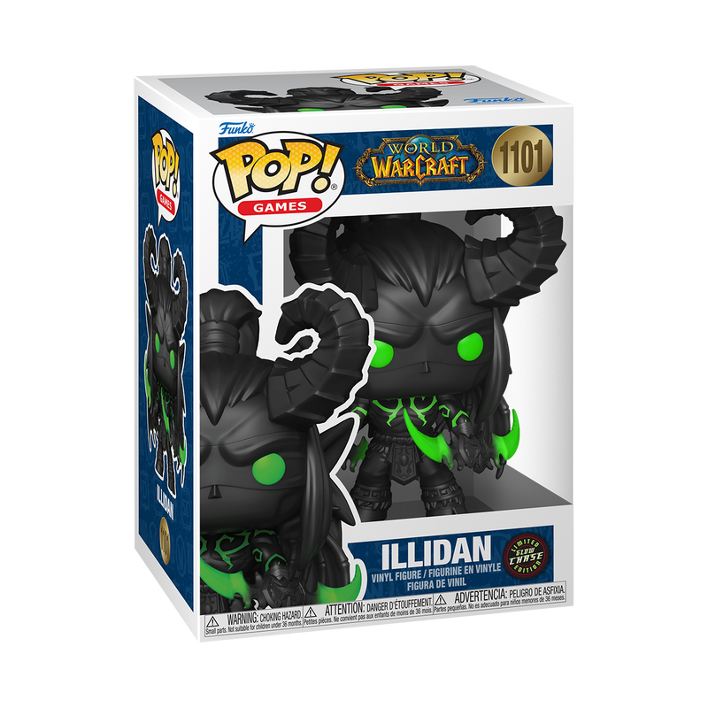 Funko Pop : Video Games : Warcraft Illidan #1101 Chase GID