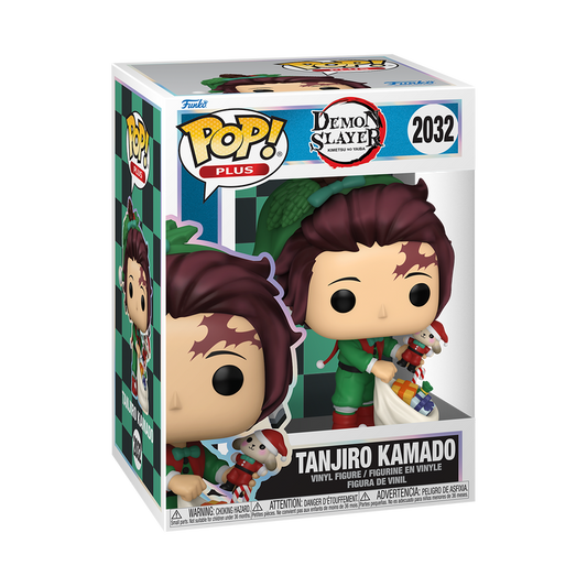 Demon Slayer Funko Pop plus !  Tanjiro Kamado (Holiday Outfit) #2032 Christmas