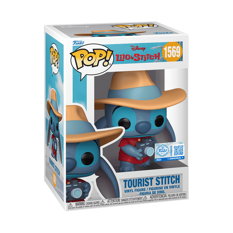Funko Pop! Disney Tourist Stitch #1569 Funko Store Exclusive