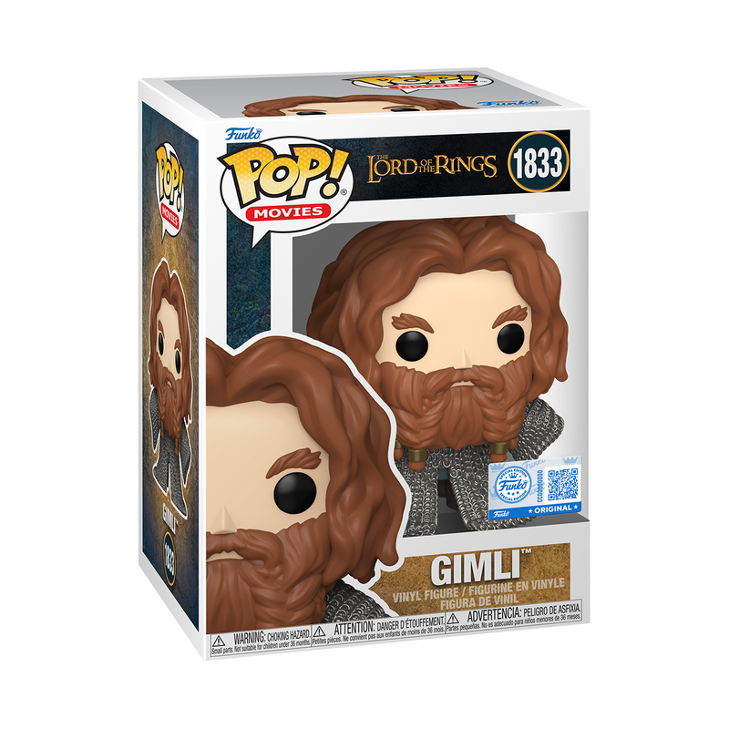 The Lord of the Rings Pop! Gimli (Chainmail Armor) #1833 Funko store Exclusive