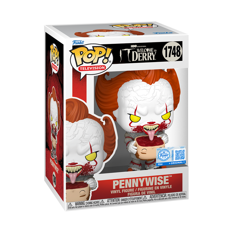 Horror IT Pop! Welcome To Derry Pennywise with Head #1748 Funko Store Exclusive