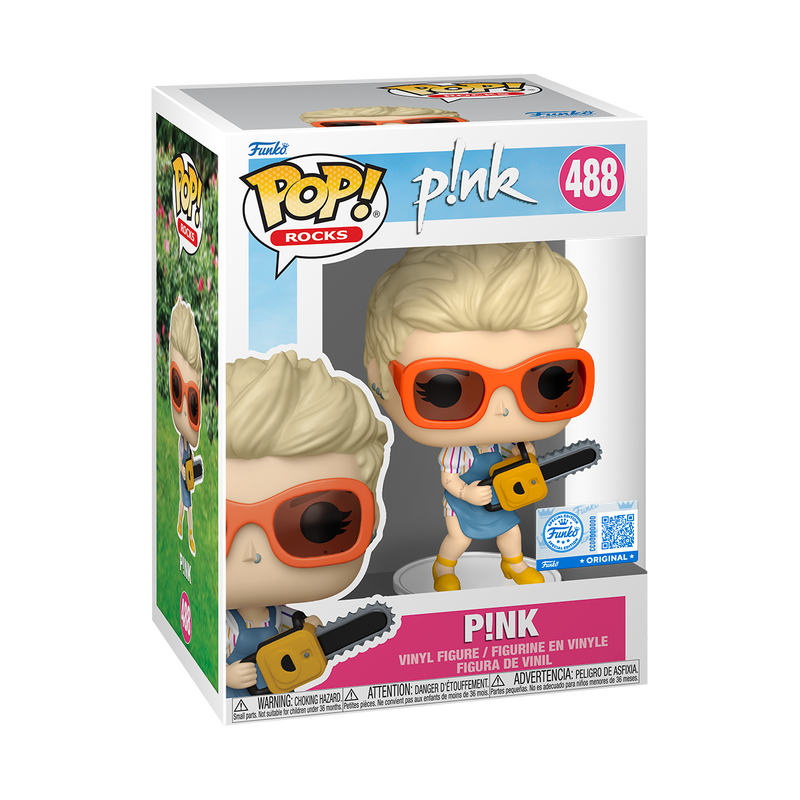 Music Funko Pop! Pink Pop! Pink with Chainsaw (So What) #488 Funko store Exclusive