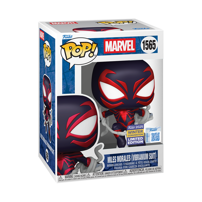 Funko Pop! Marvel : Miles Morales Vibraium Suit #1565 2025 Winter Exclusive
