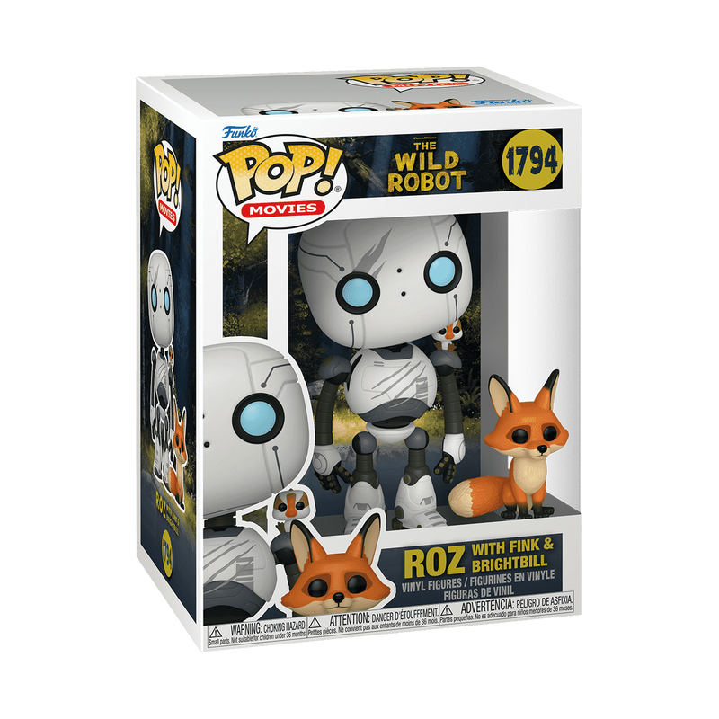 Movie Pop! The Wild Robot : Roz with Fink & Brightbill #1794