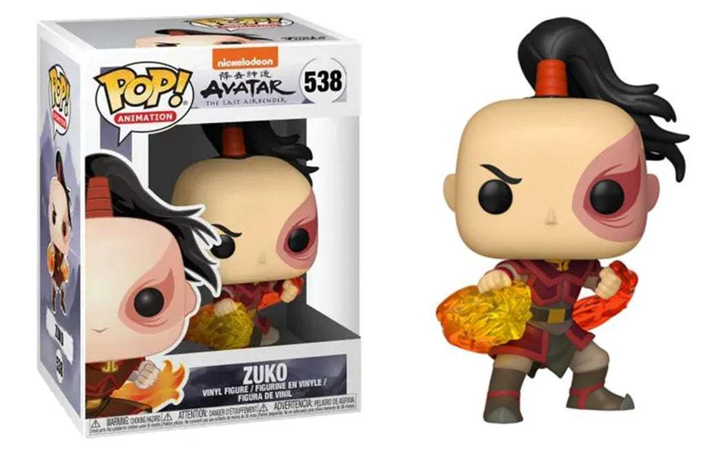 Avatar the last Air Bender Nickelodeon Funko Pop! Zuko #538