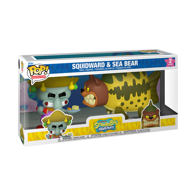 Nickelodeon Pop! Squidward & Sea Bear 2-Pack SpongeBob SquarePants