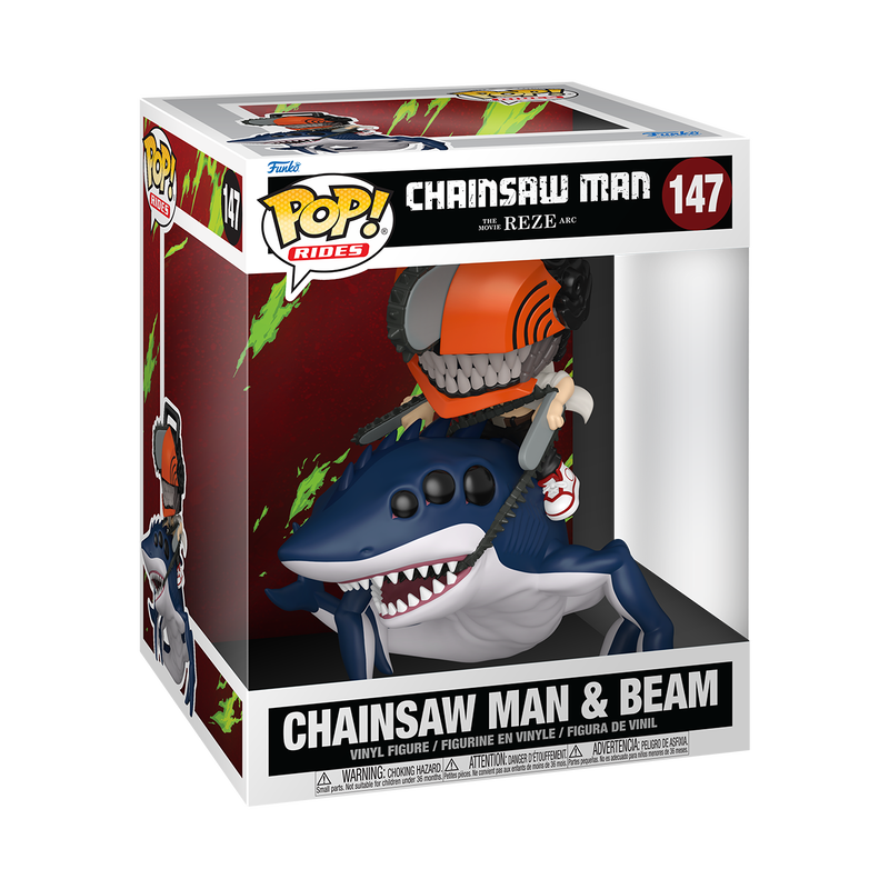 Chainsaw Man Pop! Ride Deluxe Chainsaw Man & Beam #147