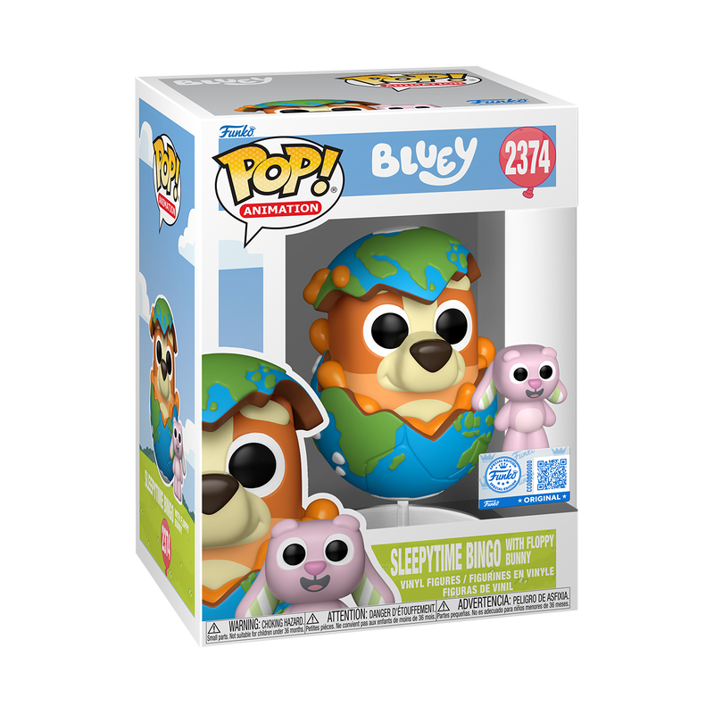 Bluey Pop! & Buddy Sleepytime Bingo with Floppy Bunny #2374 Exclusive