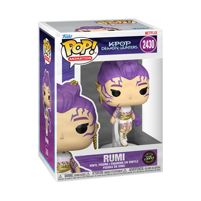 Funko KPOP Demon Hunters Pop! Rocks : Rumi #2430 (What It Sounds Like) Chase GID