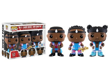 WWE Funko Pop : WWE : Big E, Xavier Woods, & Kofi Kingston Toysrus Exclusive