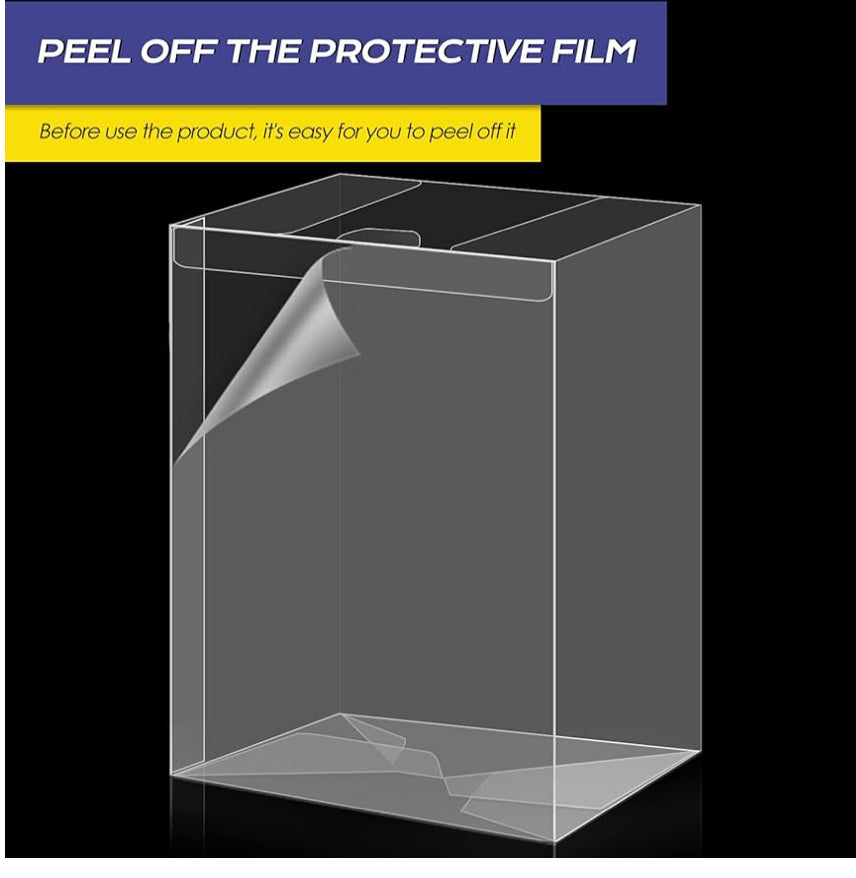 Display Case Protector Compatible with All Standard 4 Inches Funko Pop Figure (0.35mm Thick