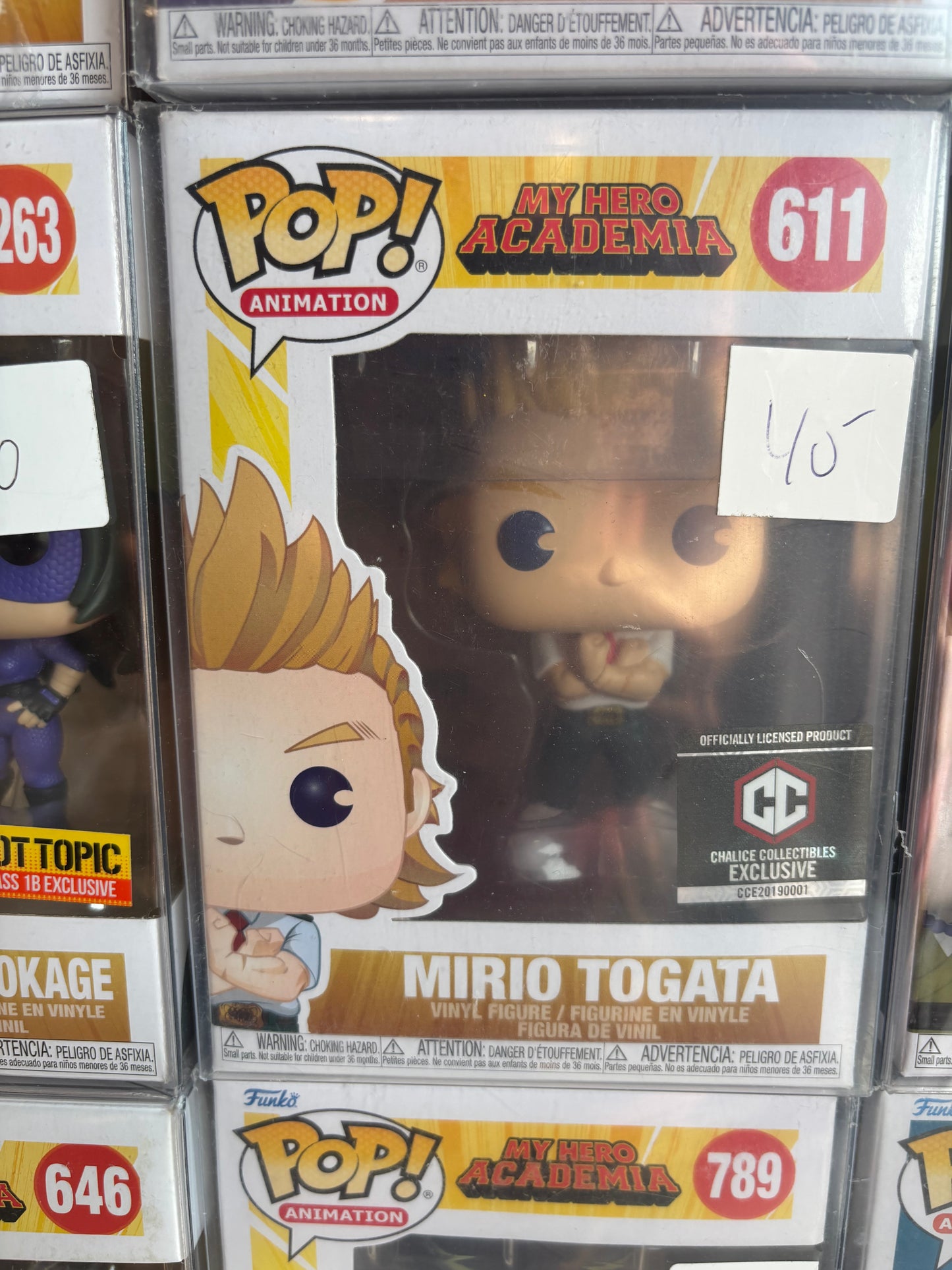 Funko! Pop Animation: My Hero Academia - Mirio Togata #611 Chalice Collectibles Exclusive
