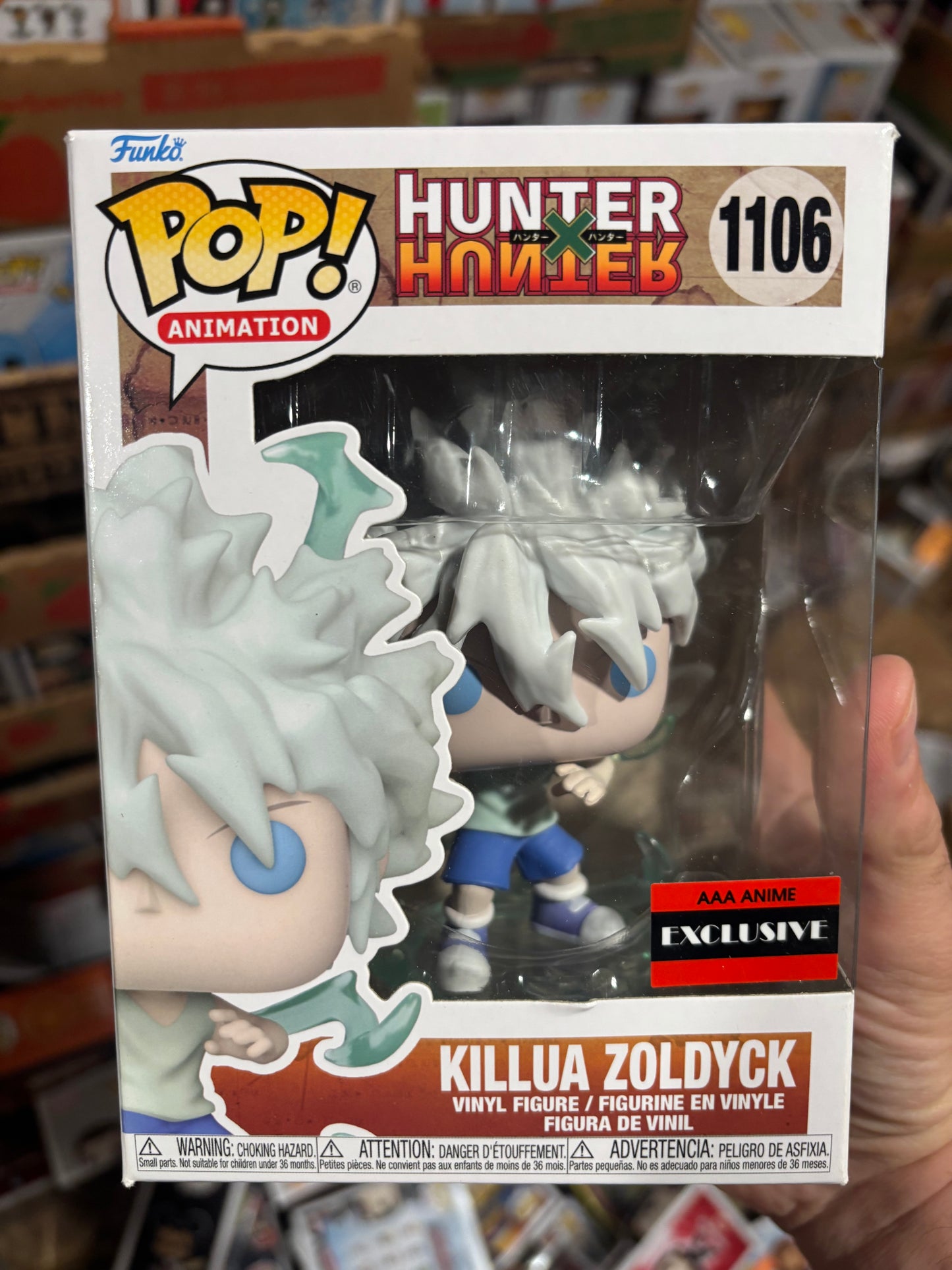 FUNKO POP! Anime: : Hunter X Hunter : Killua Zoldyck AAA Exclusive #1106