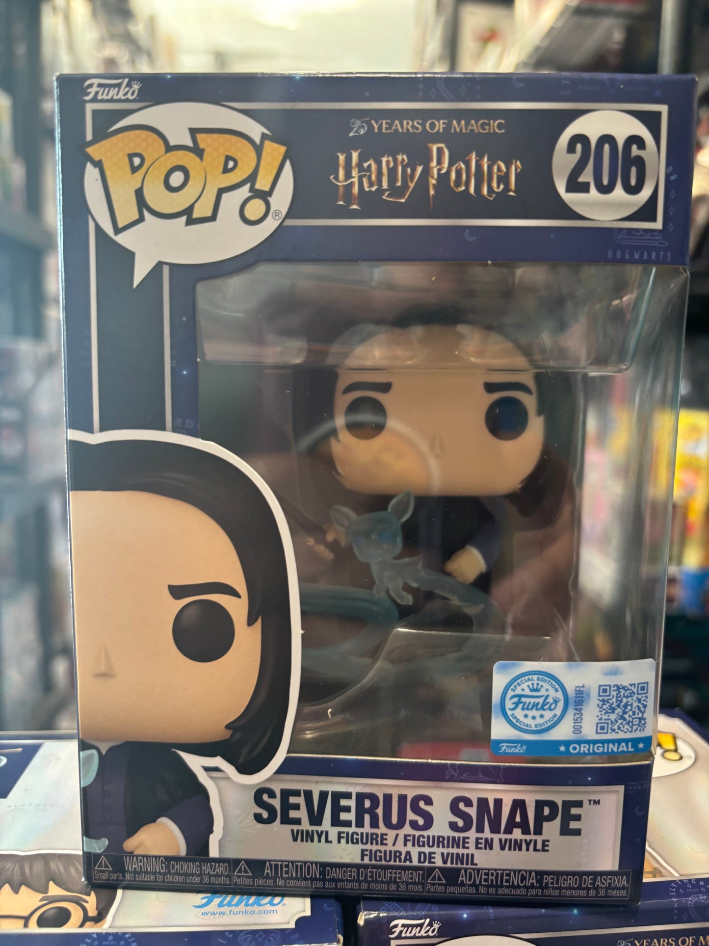 Harry Potter Pop! Severus Snape #206 with Patronus Funko Exclusive