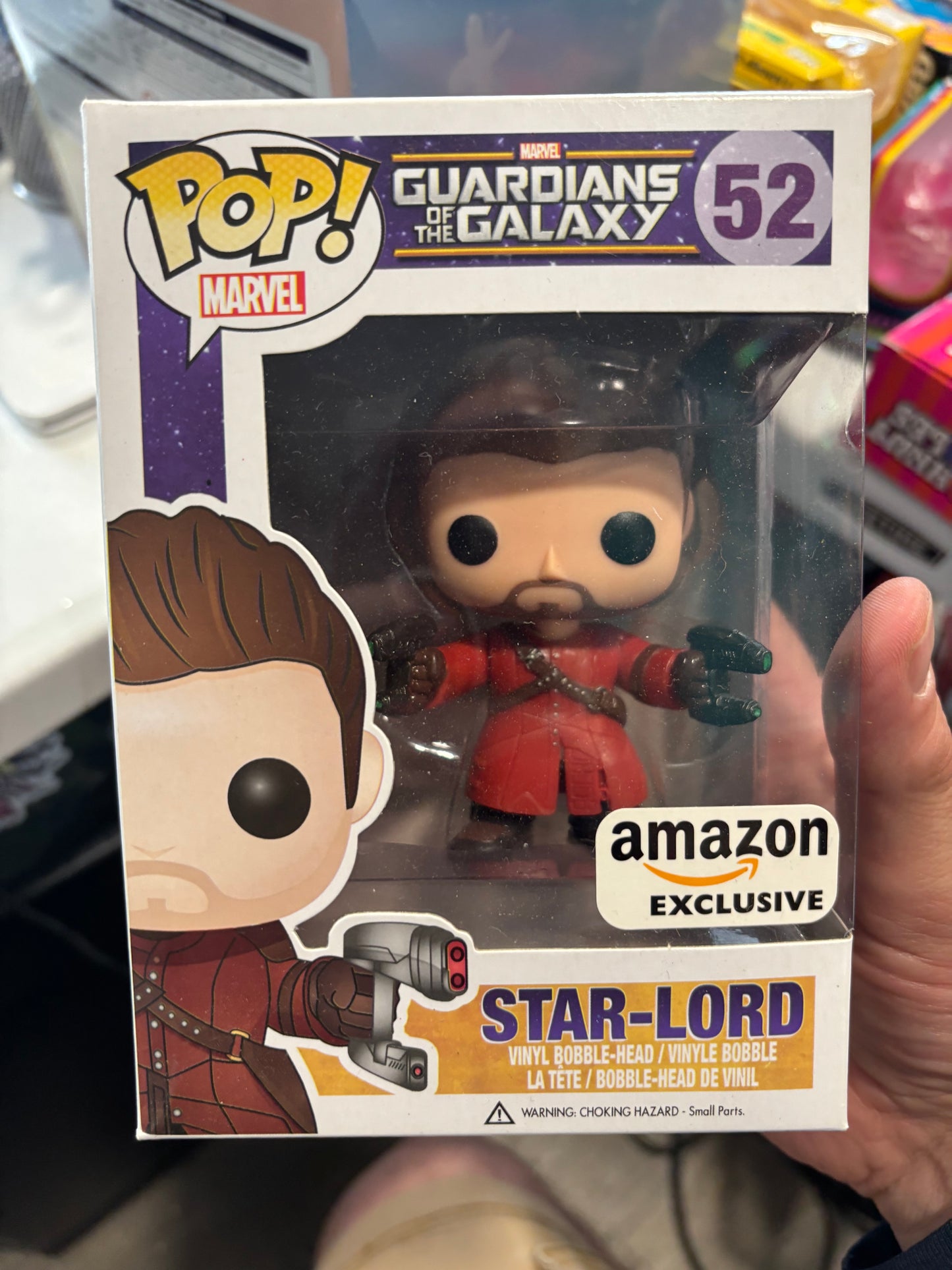 Funko Pop! Marvel Movies: Star lord Guardians of the Galaxy #52 Amazon Exclusive