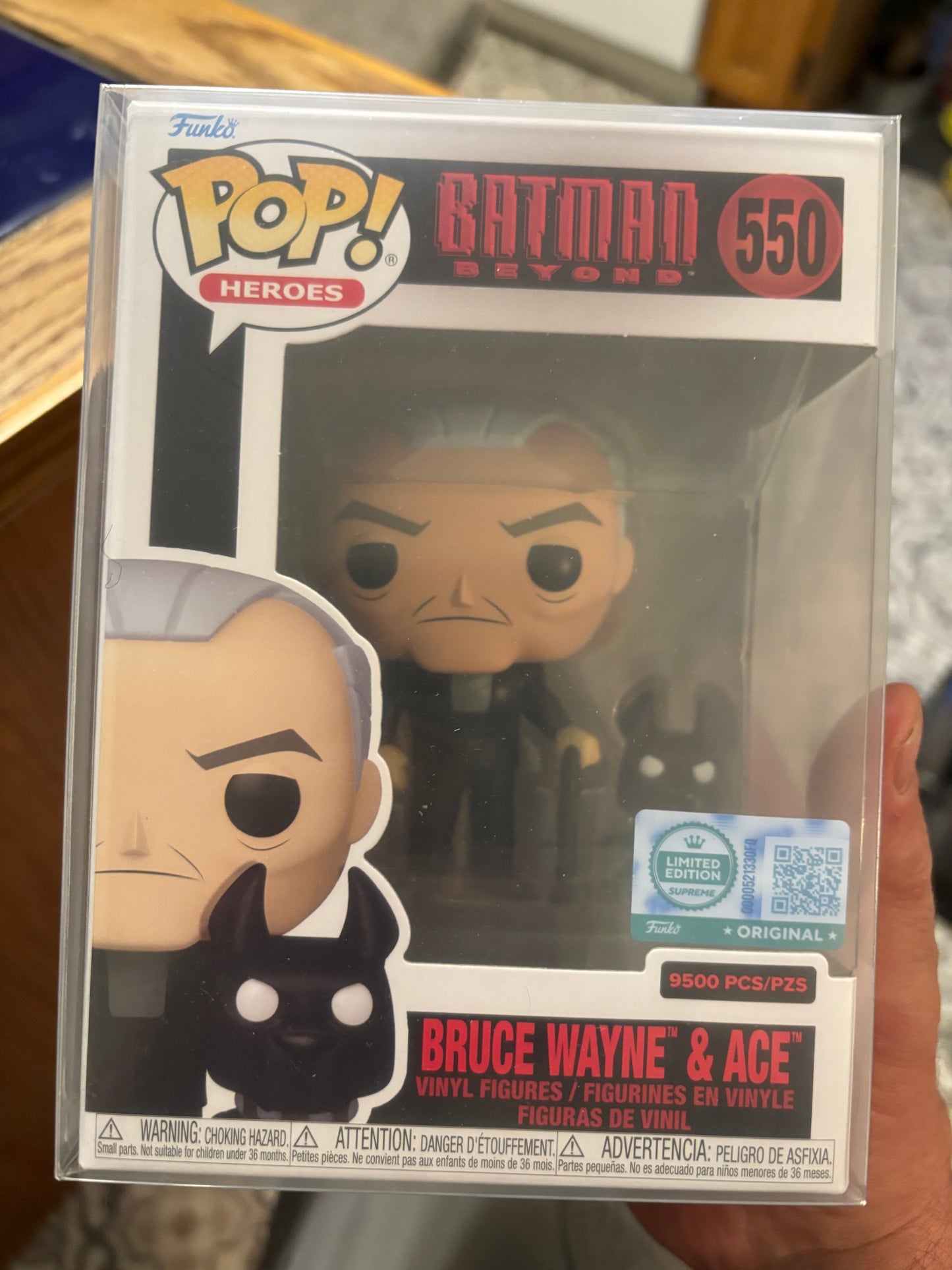 Funko Pop! Dc Comics : Batman Beyond : Bruce Wayne & Ace #550 LE Limited Edition 9500 supreme Exclusive