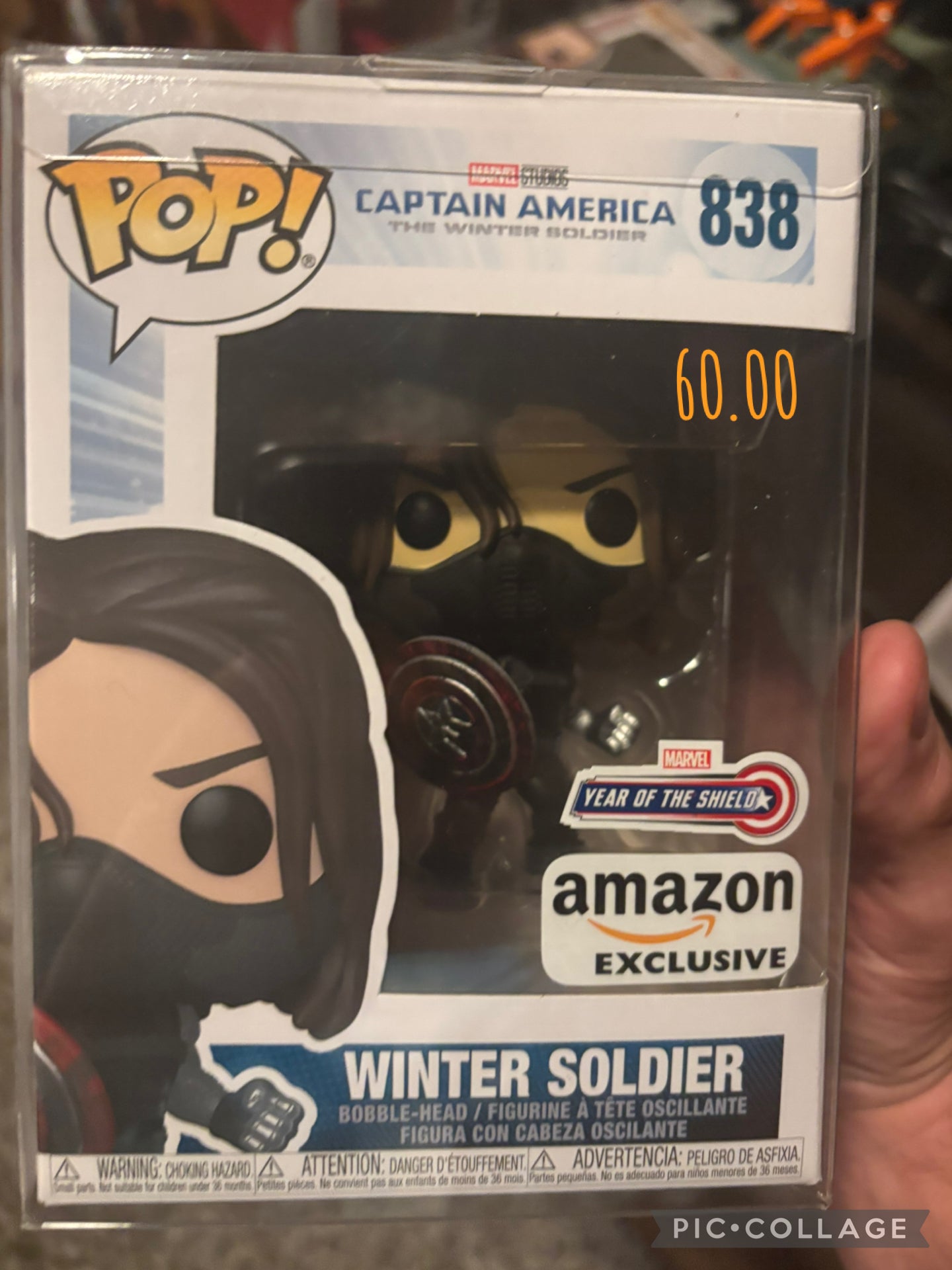 Funko Marvel Pop! Captain America winter soldier: winter soldier #838 Amazon exclusive