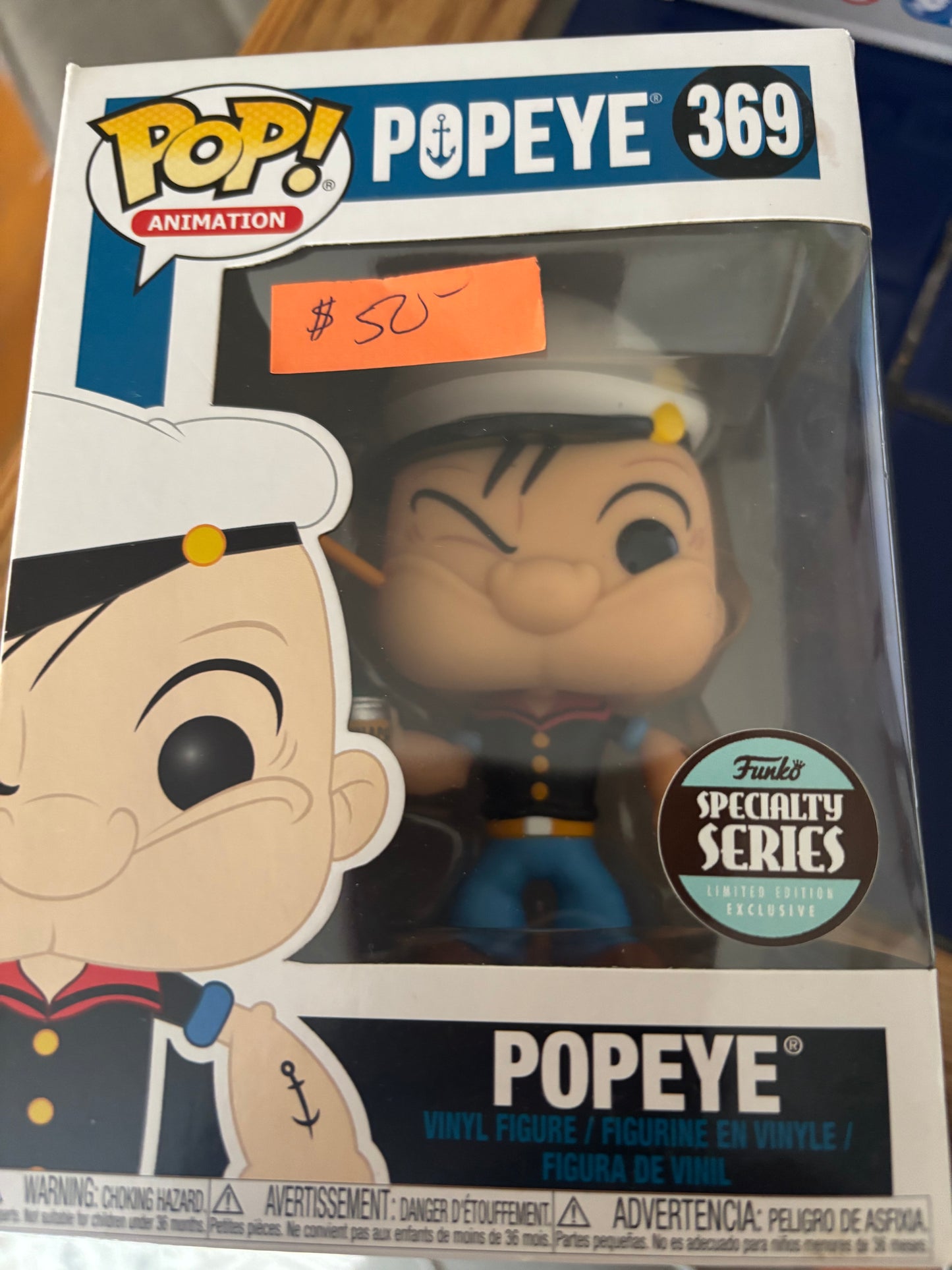 Animation Funko Pop! Popeye #369 Specialty Series Exclusive