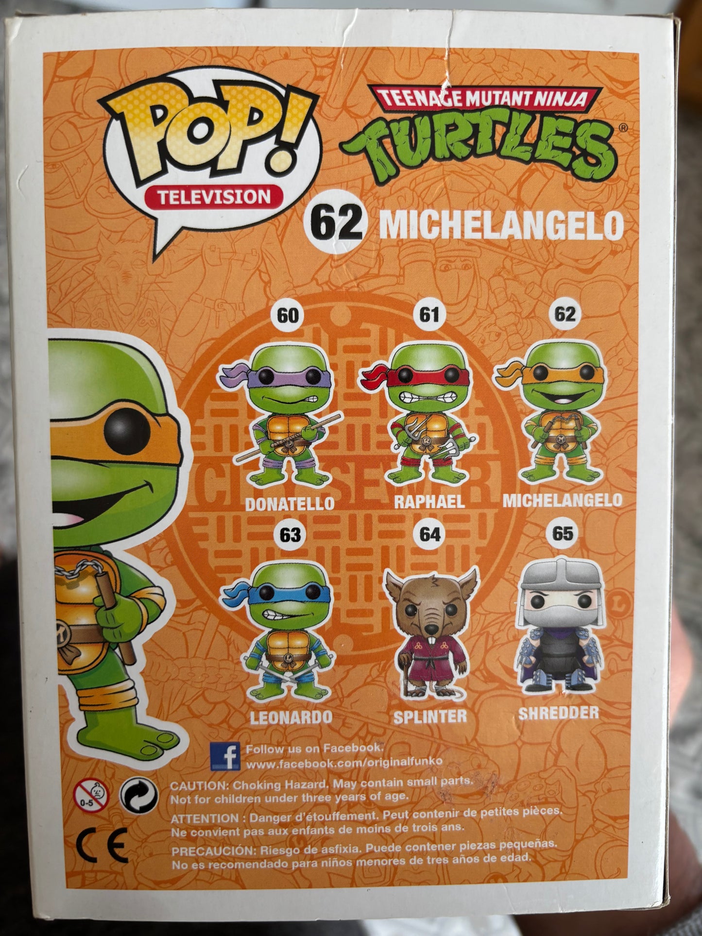 Funko Pop! Teenage Mutant Ninja Turtles : Michelangelo #62