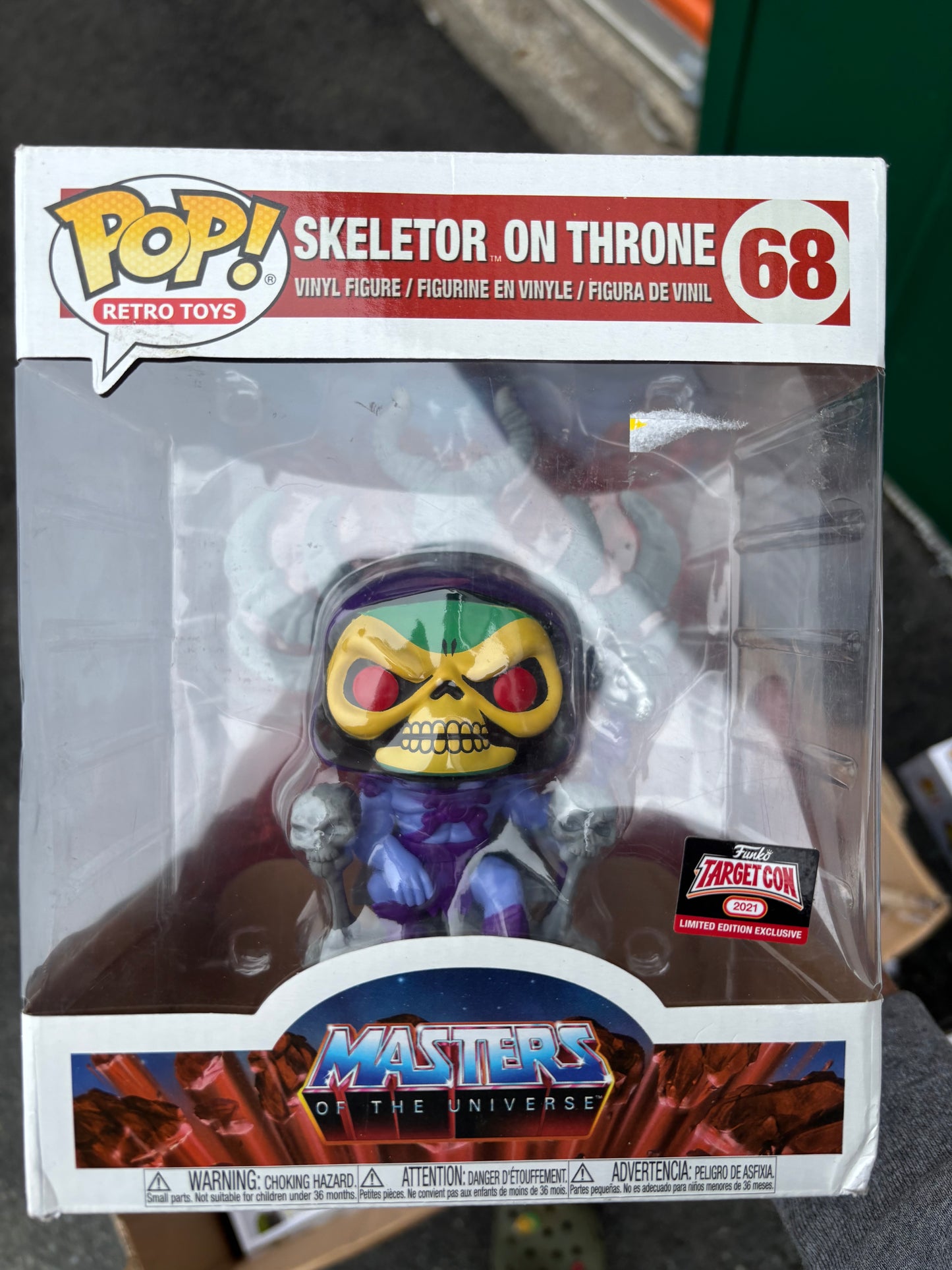 Funko Pop : Rides : Masters of the Universe: Skeletor on Throne #68 Target con Exclusive He-man