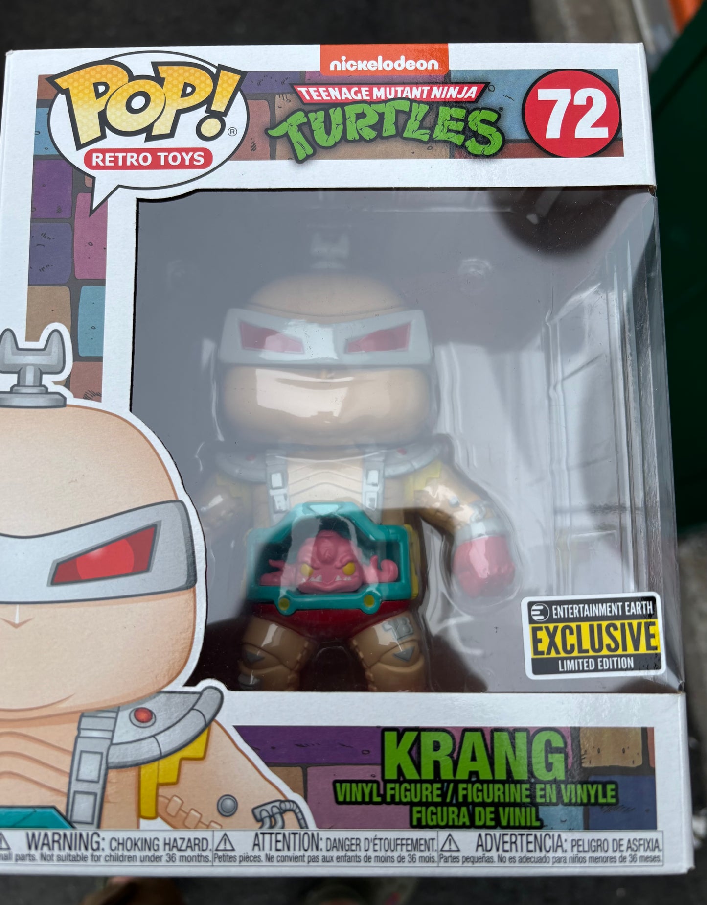 Funko Pop! Teenage Mutant Ninja turtles: Krang #72 Entertainment Earth Exclusive