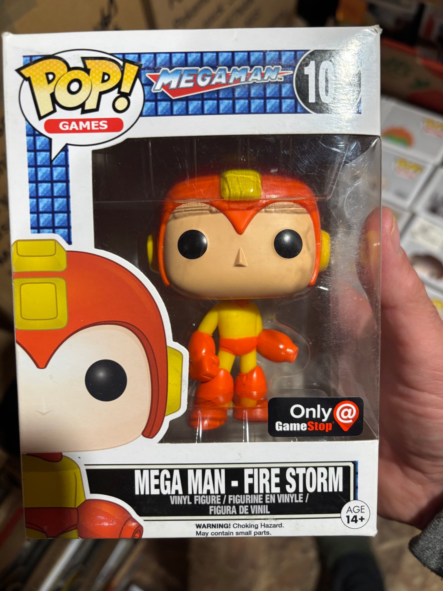 FUNKO POP! Mega Man : Megaman #102 Fire Storm Gamestop Exclusive