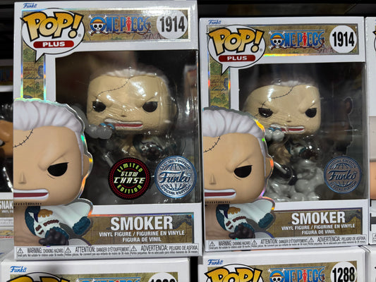One Piece Funko Pop Plus! Smoker #1914 Shared Exclusive + Chase Combo