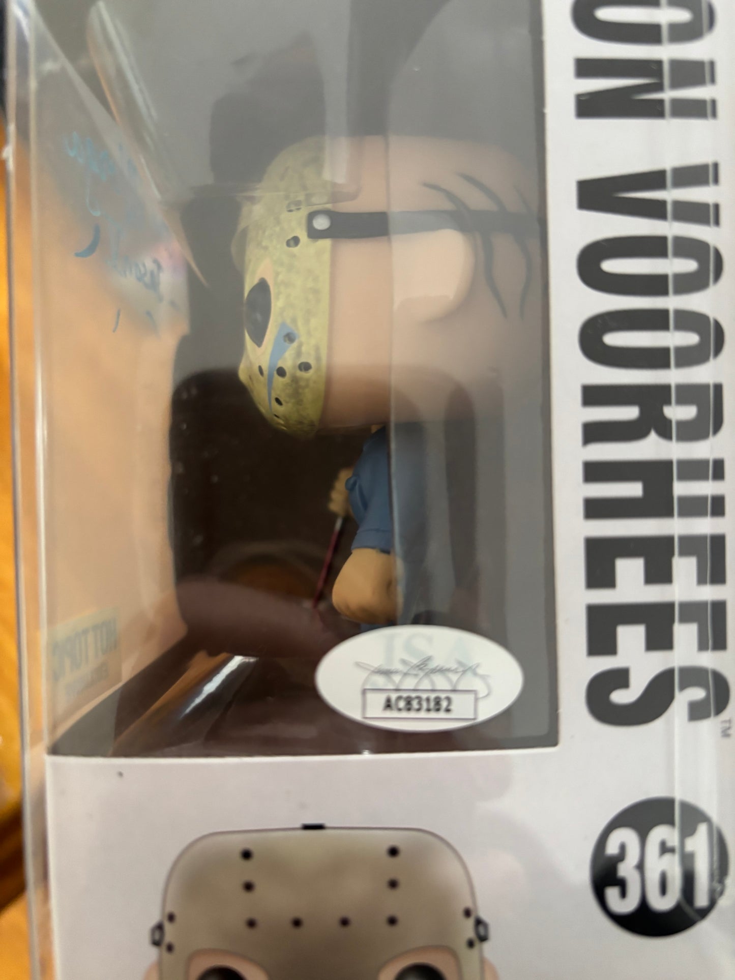 Funko Horror : Jason Voorhees #361 Hot topic Exclusive auto Tom Morga jason v