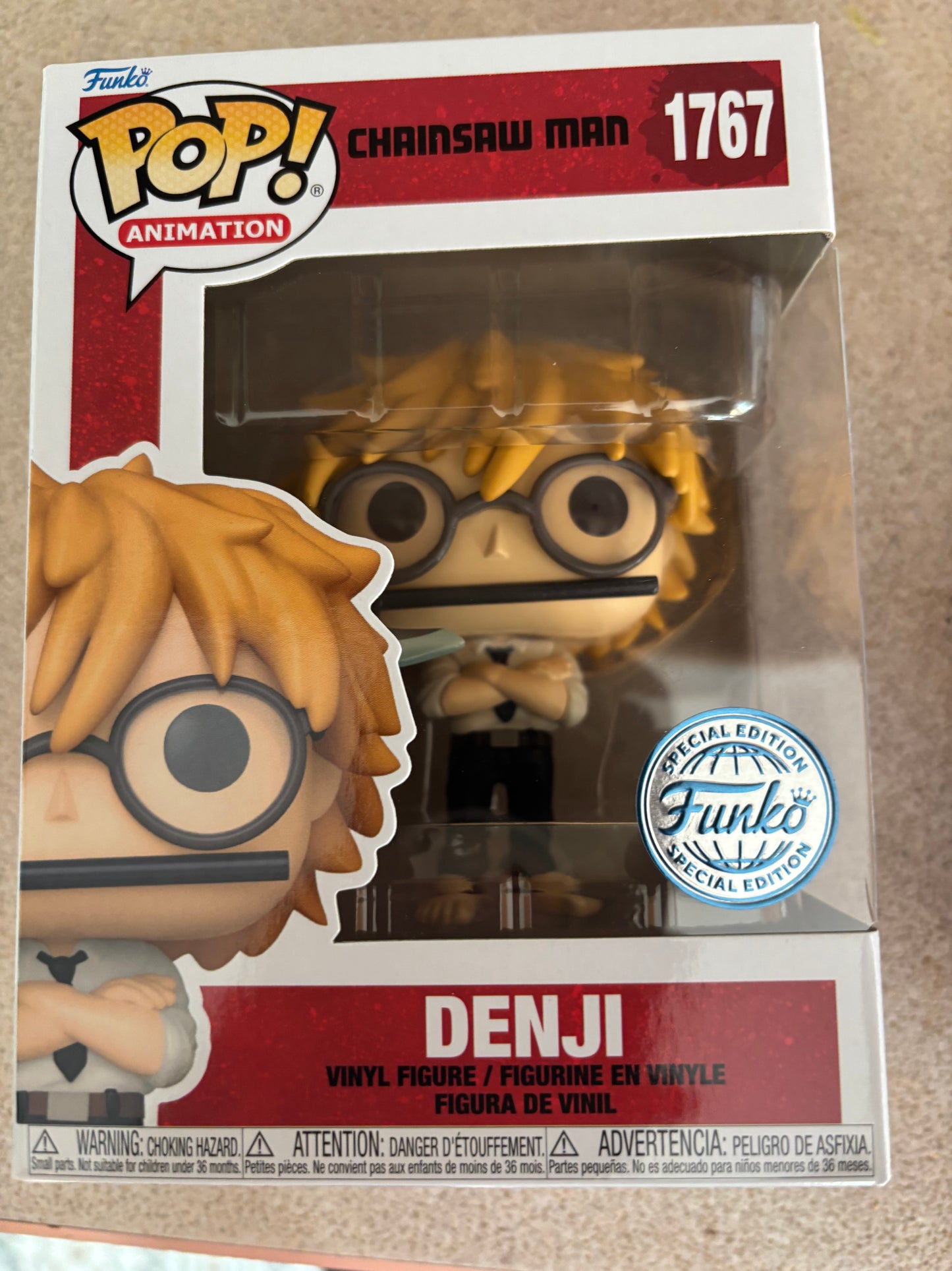 Anime Funko : Chainsaw Man Pop! Denji #1767 Operational Super Smart Shared Exclusive