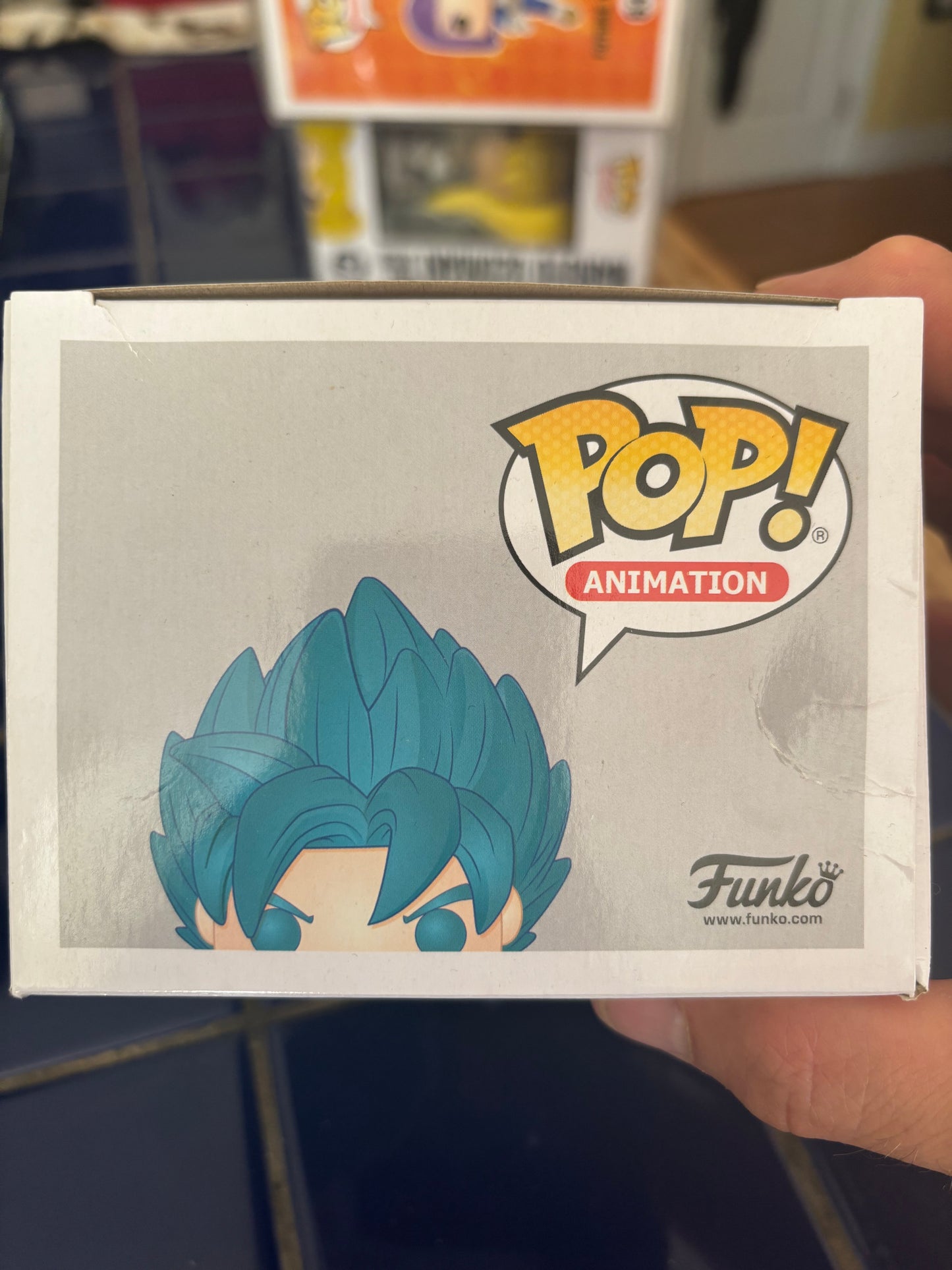 Dragonball Z DBZ Funko Anime Pop! SSGSS Goku #668 Hot topic Exclusive (box damage*)