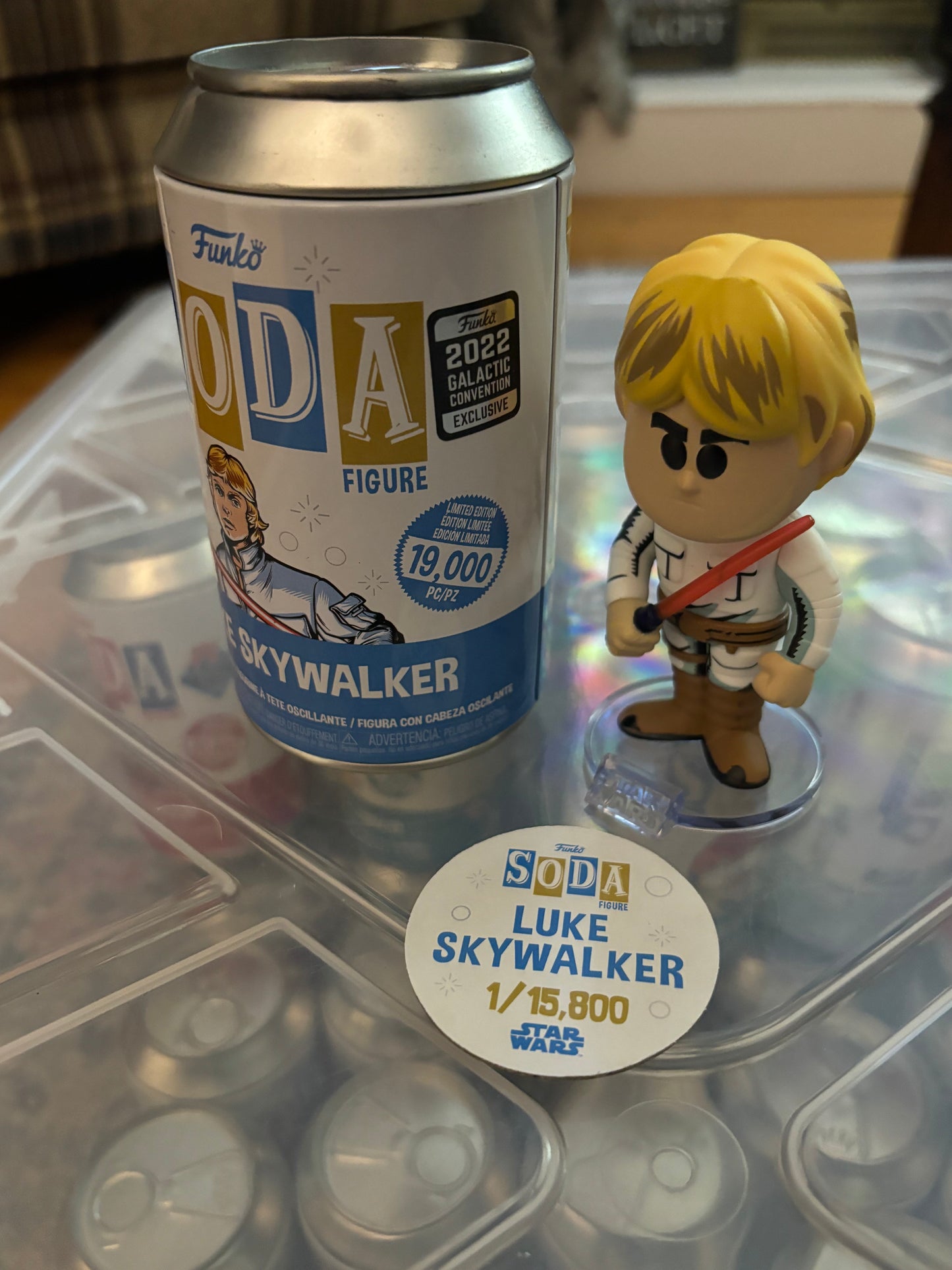 Funko Soda Common : Star Wars : Luke Skywalker limited 15800 Shared 2022 Exclusive