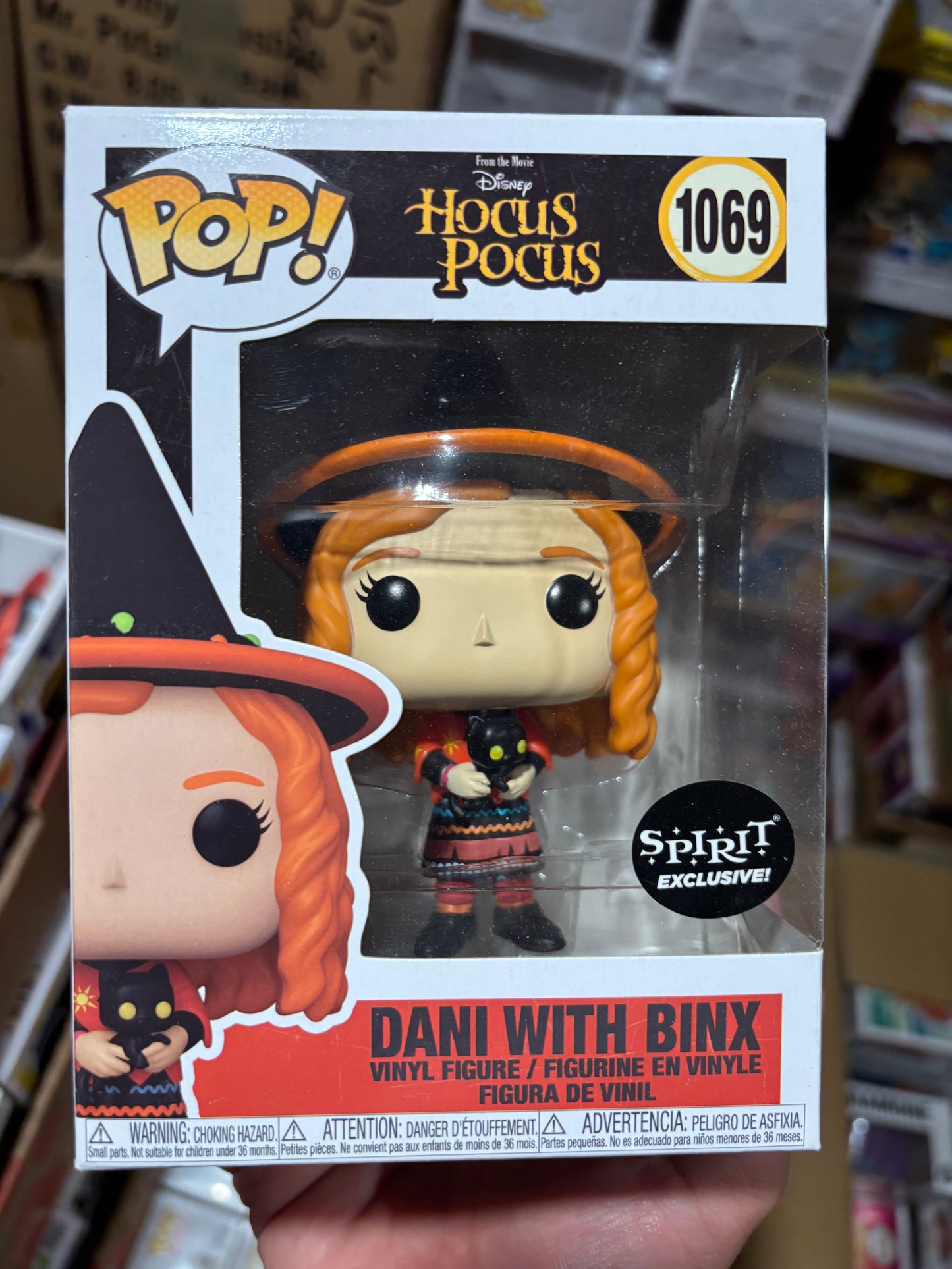 Disney Pop! Hocus Pocus Dani With Binx #1069 Spirit Exclusive
