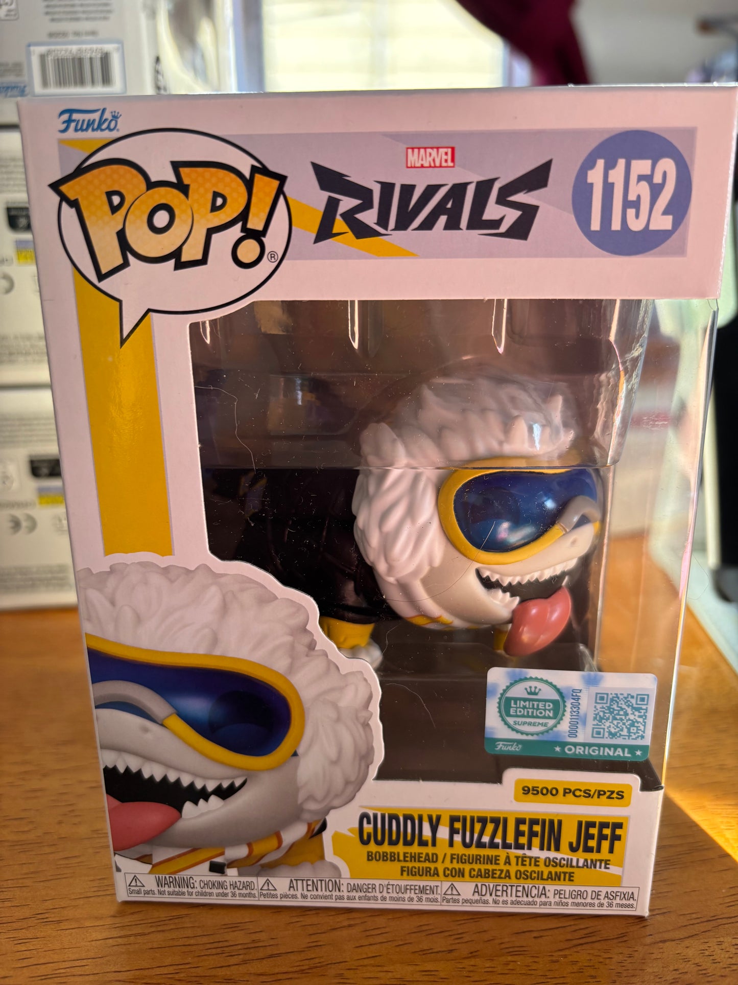 Funko Pop! Funko Pop! Marvel: Marvel Rivals: Cuddly Fuzzlefin Jeff #1152 LE 9,500 Funko Supreme Edition GameStop Exclusive