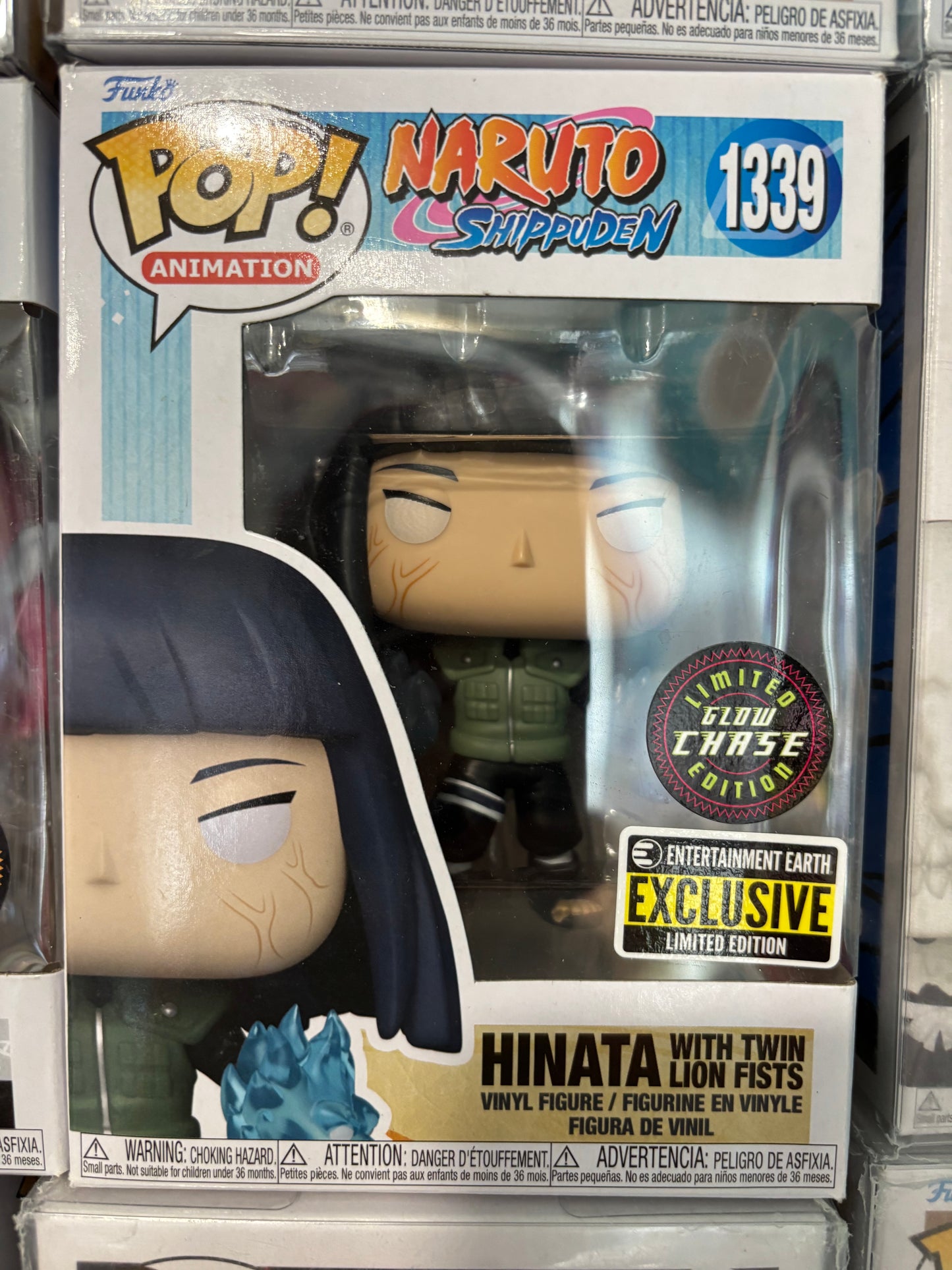 Funko! Pop Animation: Naruto Shippuden : Hinata with twin lion fists #1339 Entertainment Earth Exclusive